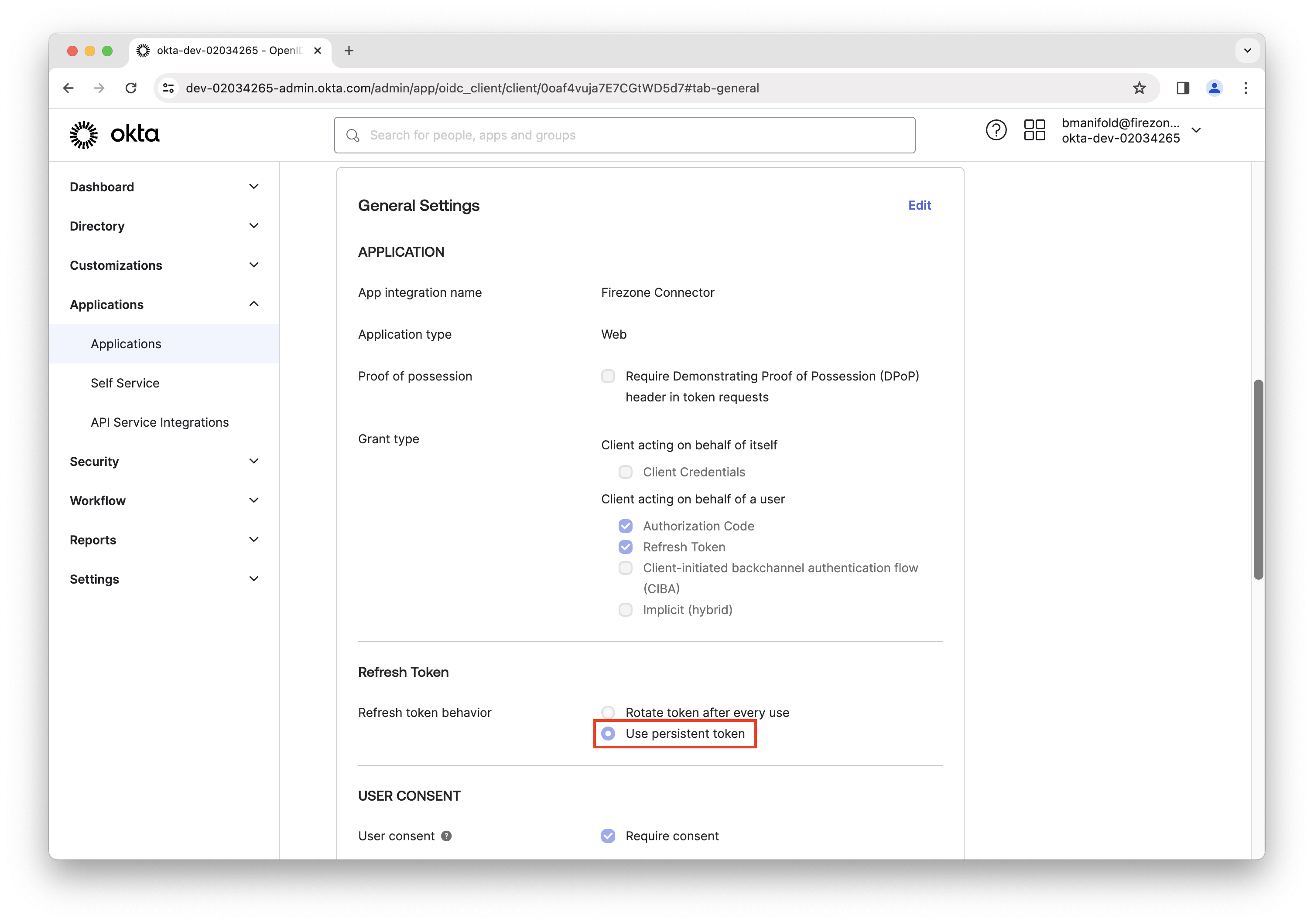 Verify refresh token behavior